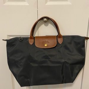 Longchamp Le Pliage Dark Gray Foldable Bag